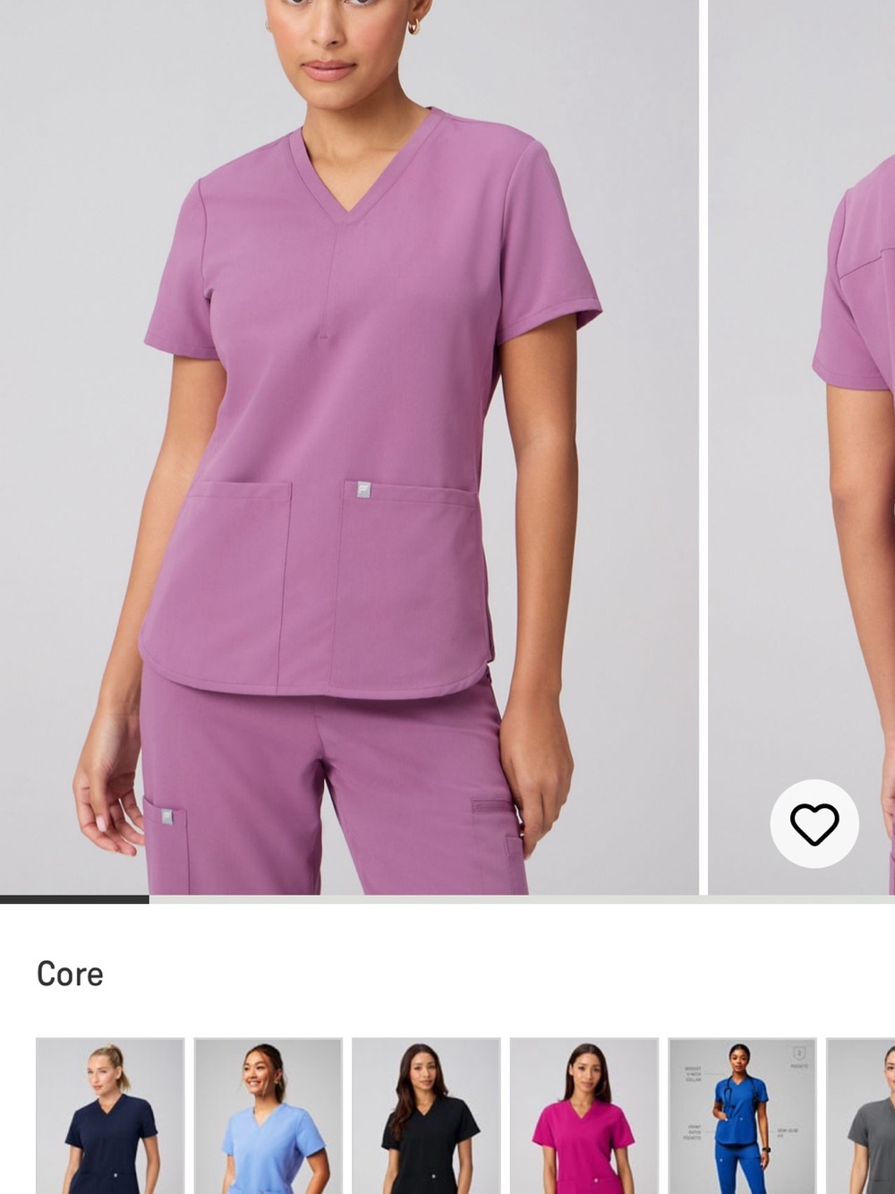 Fabletics Women's V-Neck Tunic in Mauve Purple